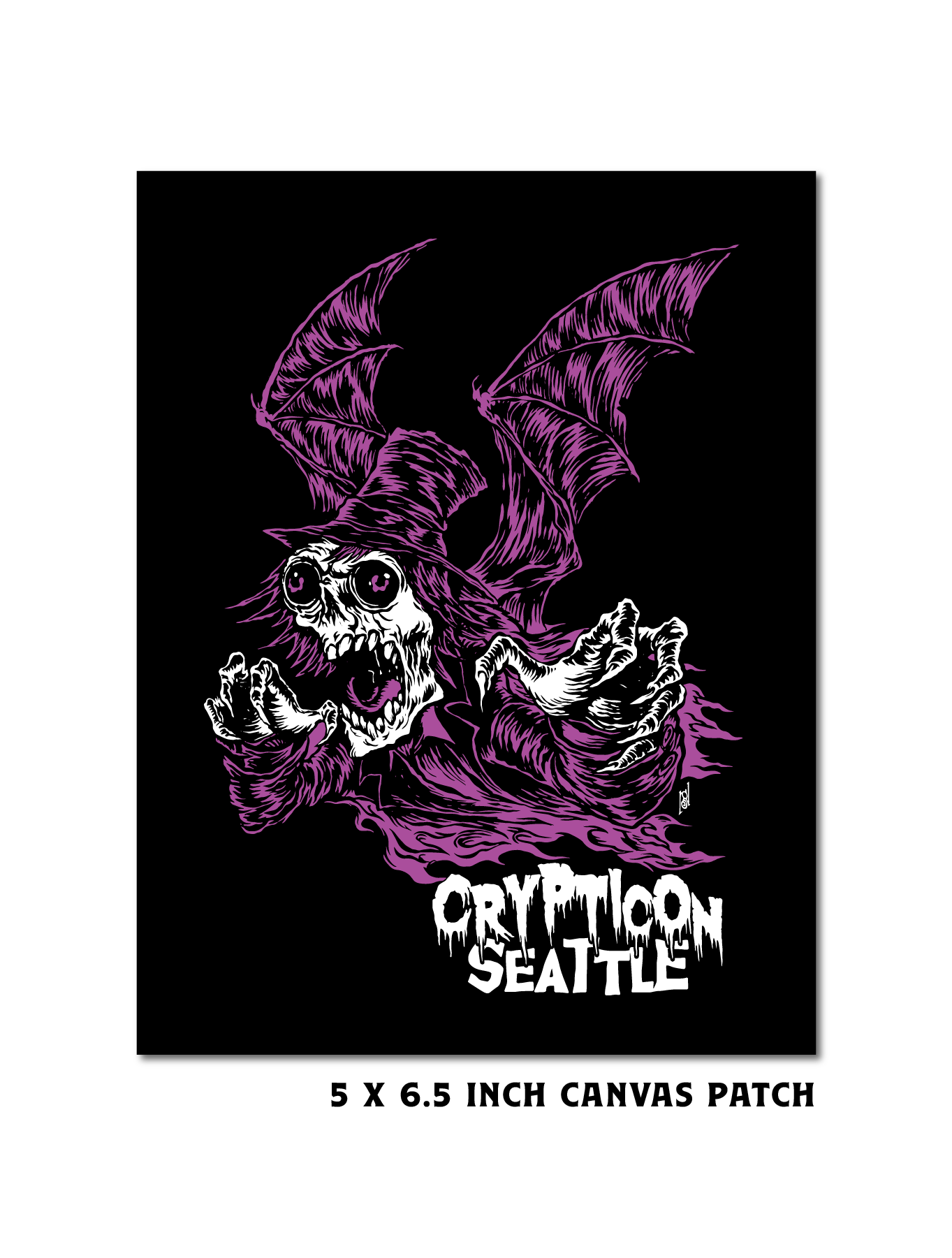 Crypticon · Batwing Creeper Canvas Patch Fingers Duke