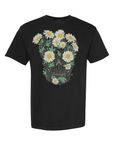 Daisy Skull · Black Unisex T-Shirt