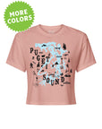Puget Sound Map · Cropped T-Shirt