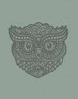 Zentangle Owl · Cropped T-Shirt · Tonal