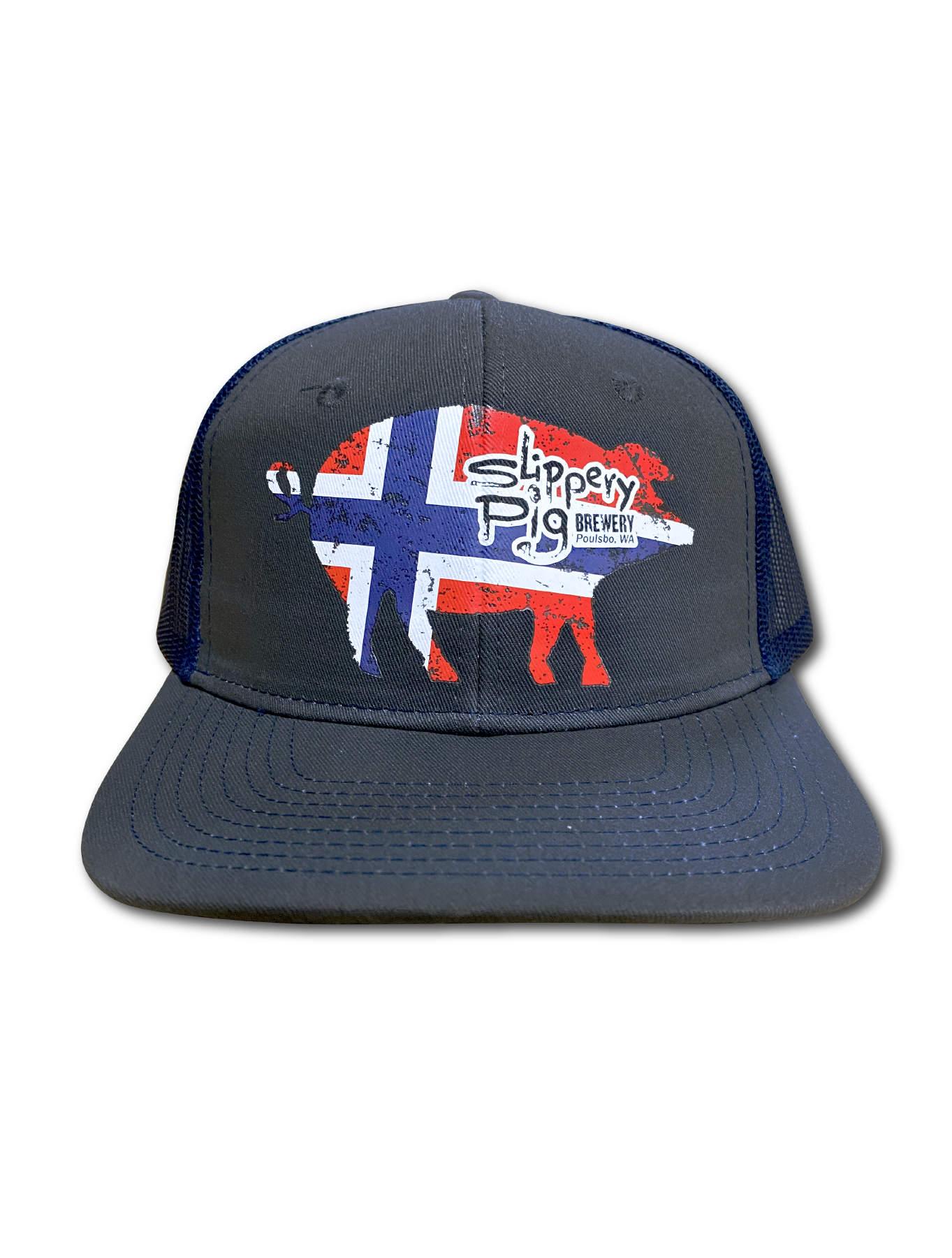 Slippery Pig · Norway Snapback Trucker Hat