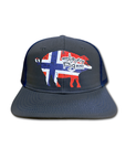 Slippery Pig · Norway Snapback Trucker Hat