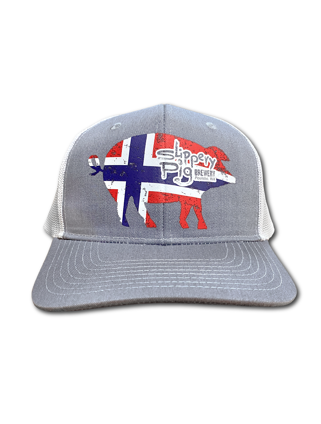 Slippery Pig · Norway Snapback Trucker Hat