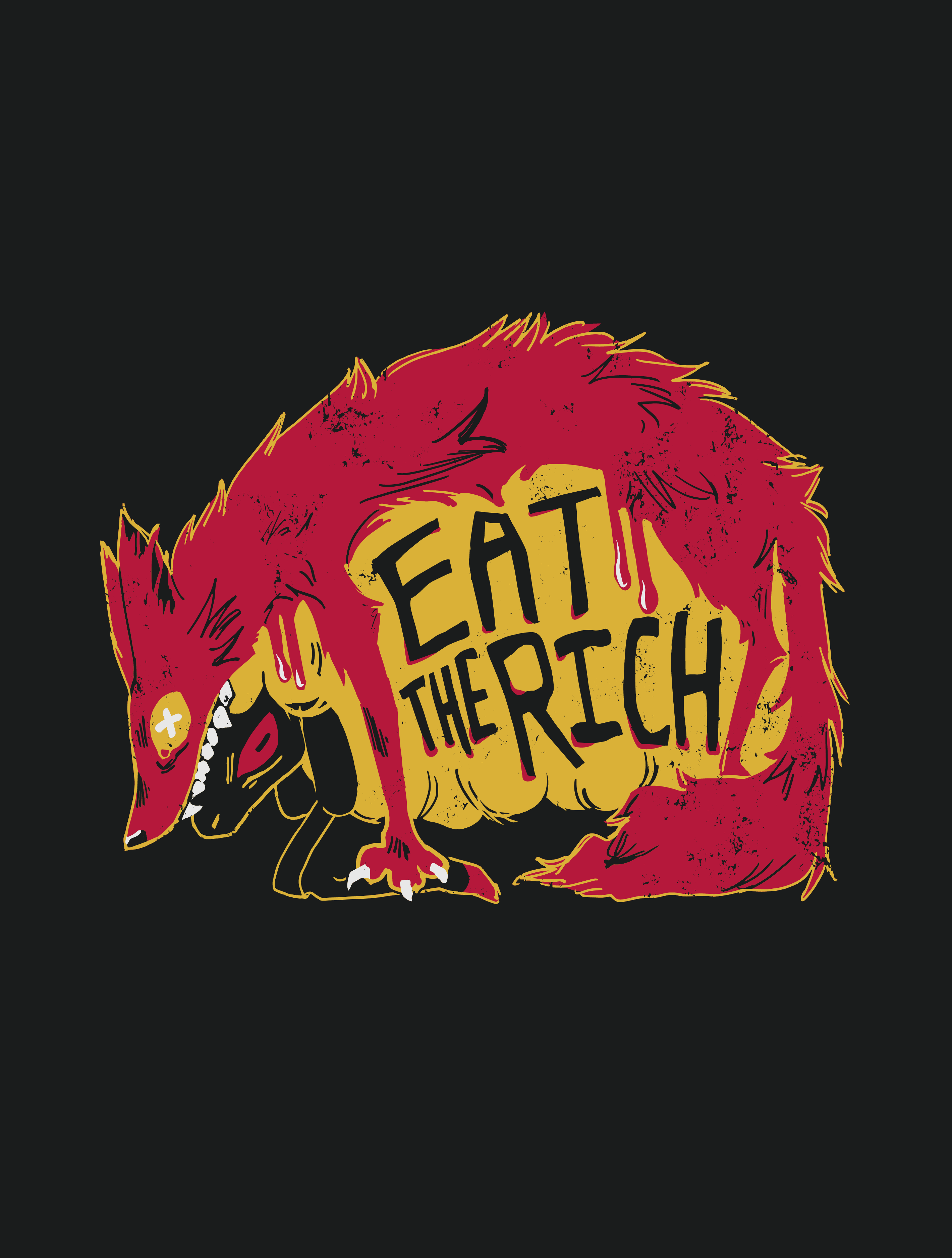 Ay Fingers Duke Eat The Rich · Cropped T-Shirt Medium