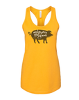 Slippery Pig · Golden Yellow Racerback Tank