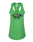 Slippery Pig · Green Racerback Tank