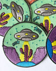 Desert Mountain Cactus UFO · Patch