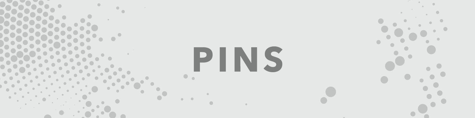 Pin Button: Our pin collection, enamel and otherwise