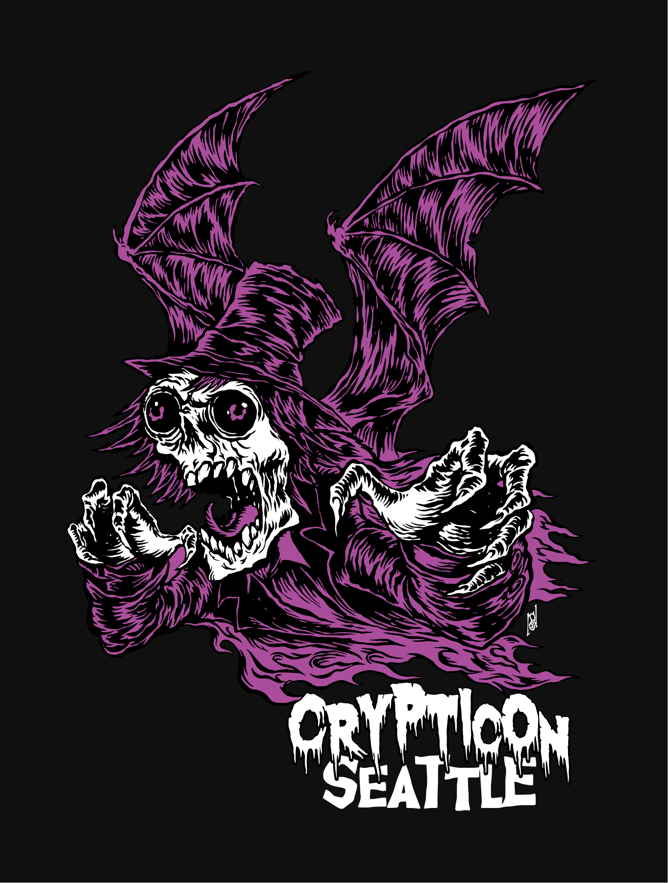 Crypticon · Batwing Creeper Canvas Patch Fingers Duke
