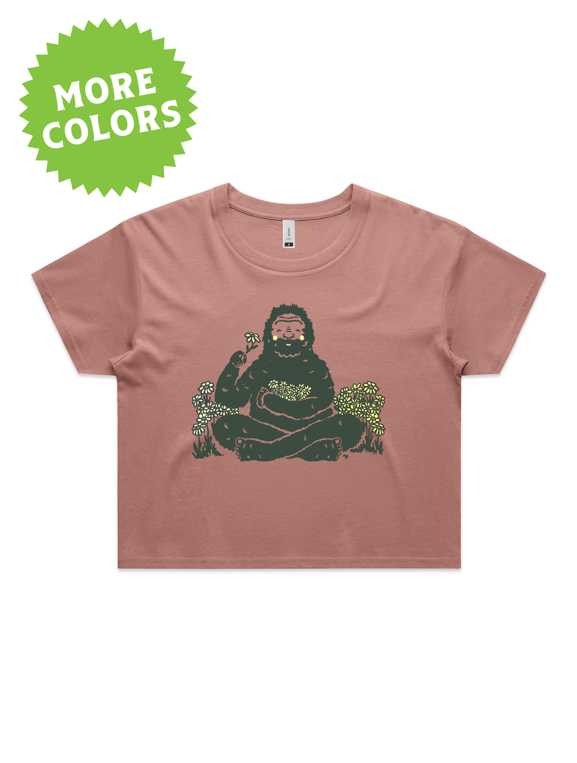 Bigfoot Flowers · Cropped T-Shirt
