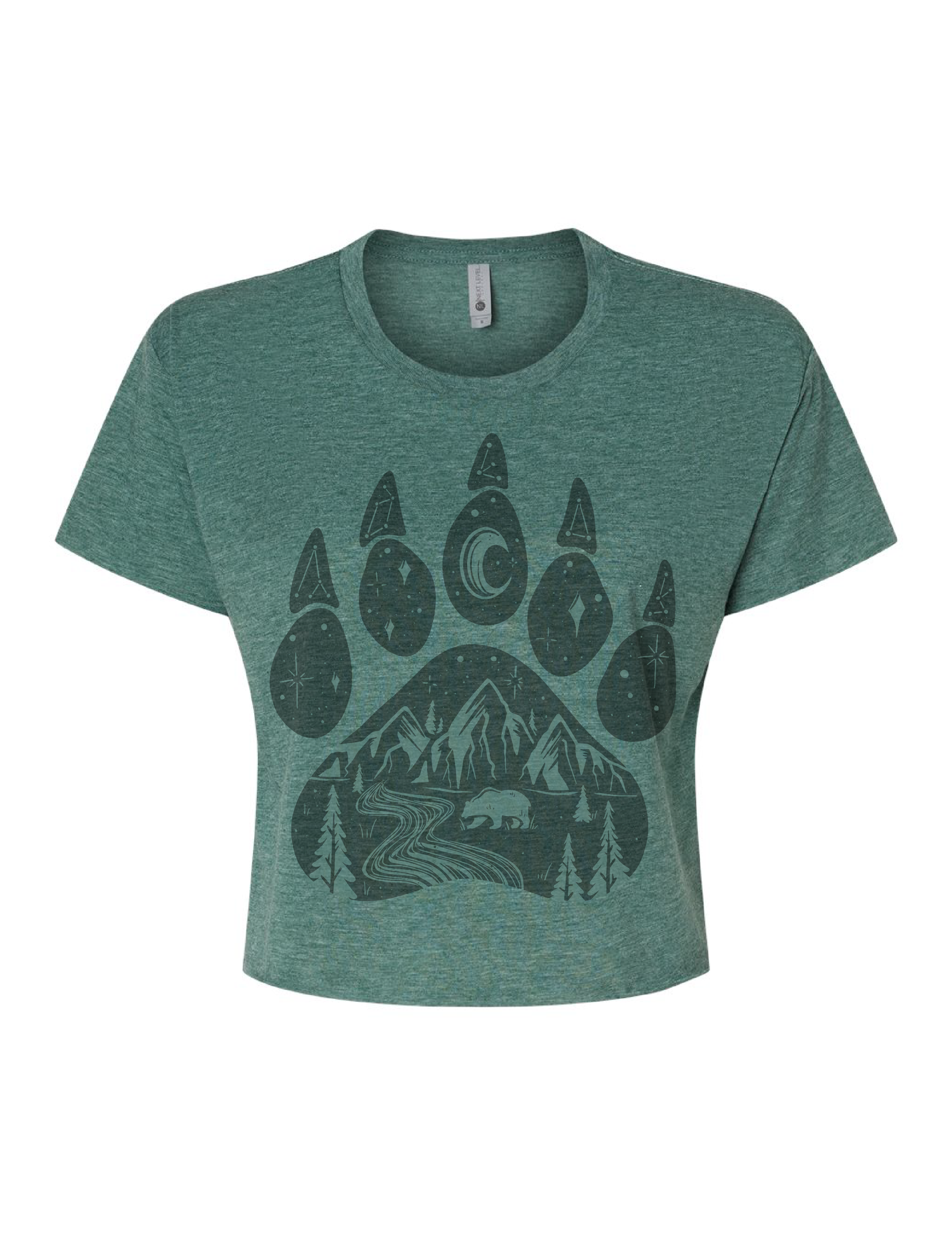 Bear Paw · Tonal · Cropped T-Shirt