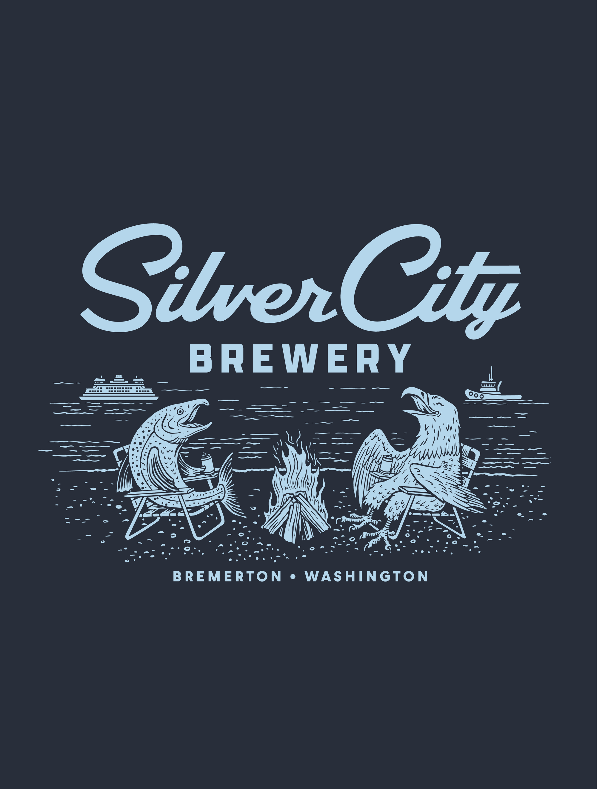 Silver City Brewery · Beers On The Beach · Crewneck Sweatshirt