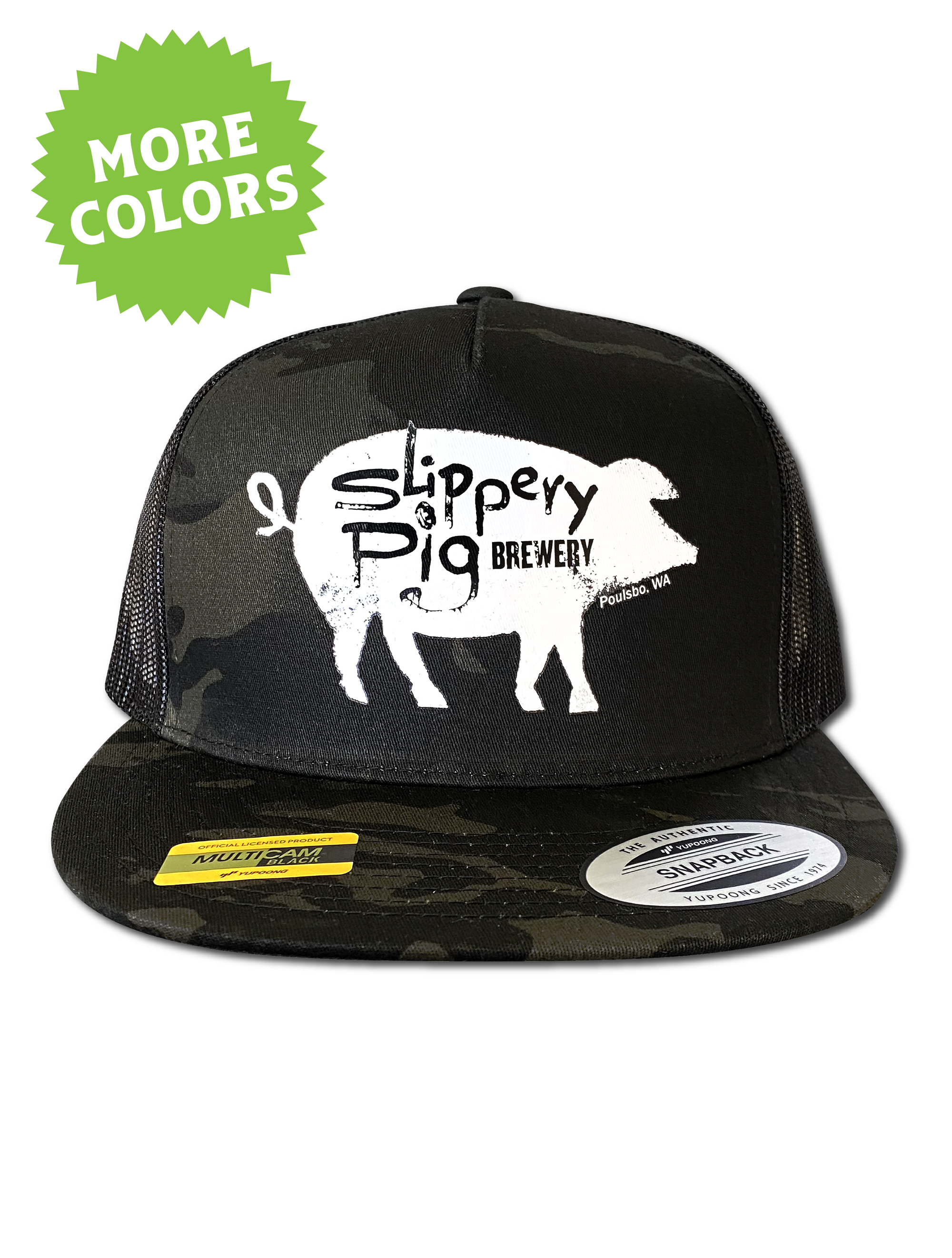 Slippery Pig · Pig Logo Retro Trucker Cap