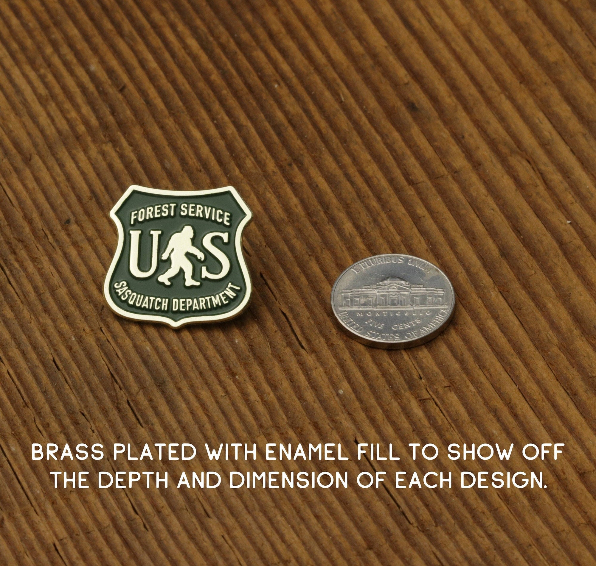 US Sasquatch Department · Enamel Pin