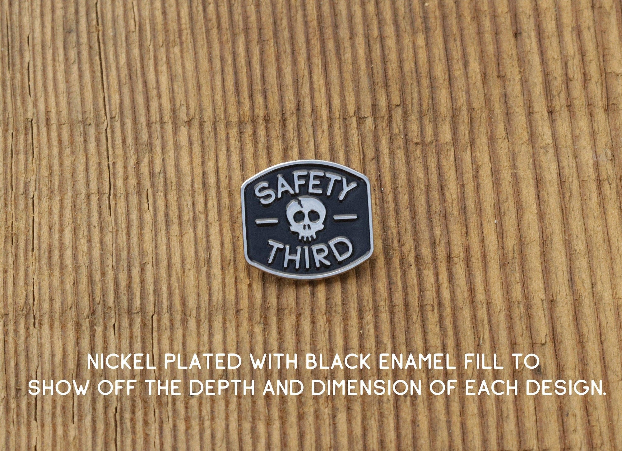 Safety 3rd Skull · Enamel Pin