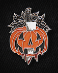 Stabbed Jack-O-Lantern · Enamel Pin