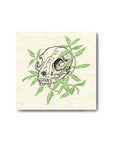 Cat Skull Catnip Canvas Patch Print Ritual