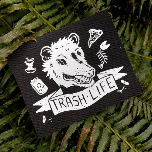 Trash Life Possum · Canvas Patch