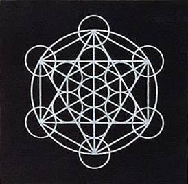 Metatron&#39;s Cube Embroidered Patch Print Ritual