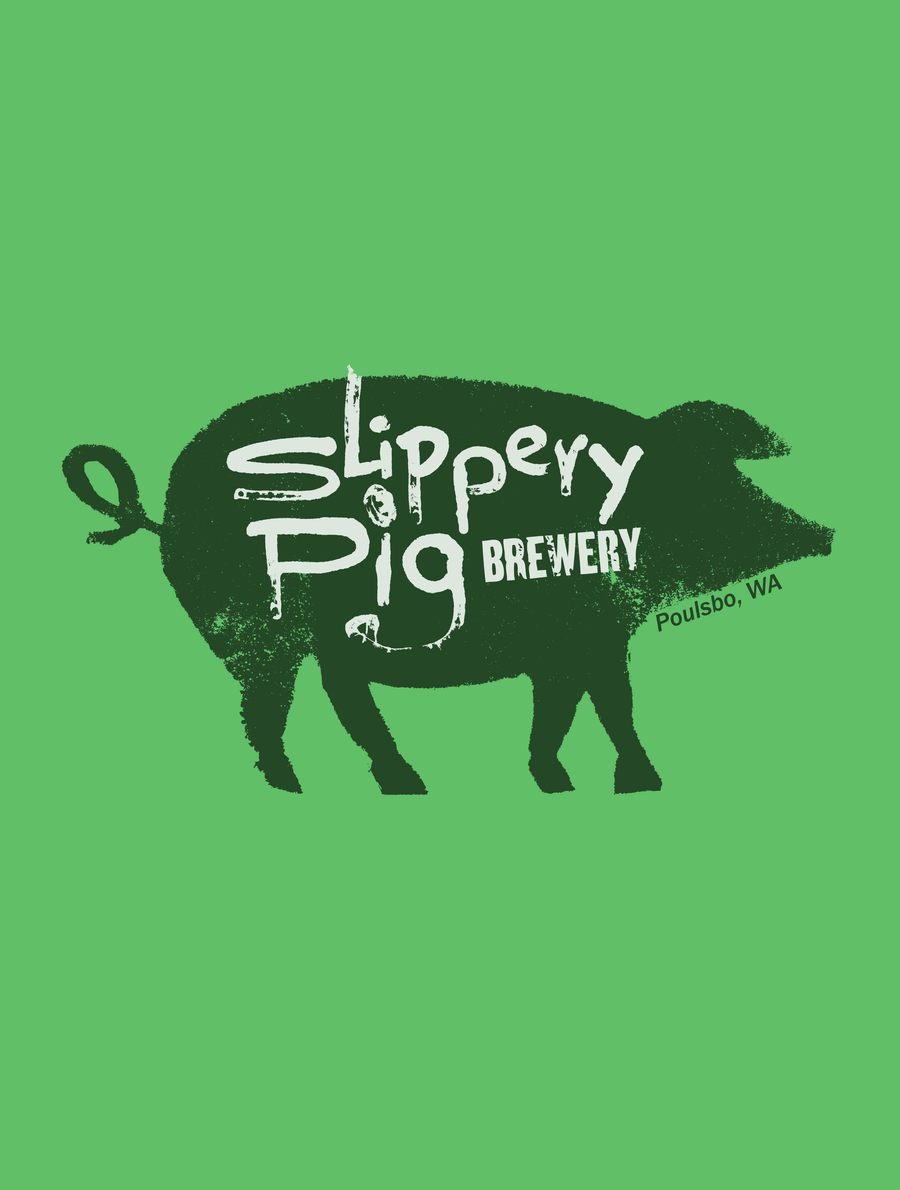 Slippery Pig · Green Ladies Tank