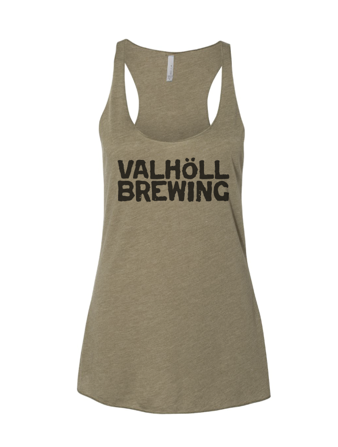 Valhöll Brewing · Olive Tri Racerback Tank